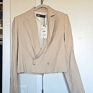 Zara cropped blazer